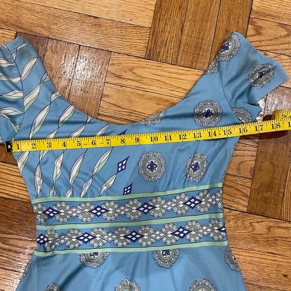 Vintage Emilio Pucci Baby Blue Print Dress - Picture 10 of 11